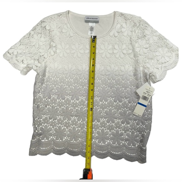 Alfred Dunner size PXL white and gray ombré shirt NWT, never before worn! - Picture 6 of 10